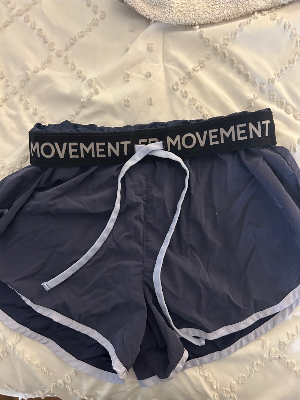FP Movement by Free People Navy Athletic Shorts with White Trim